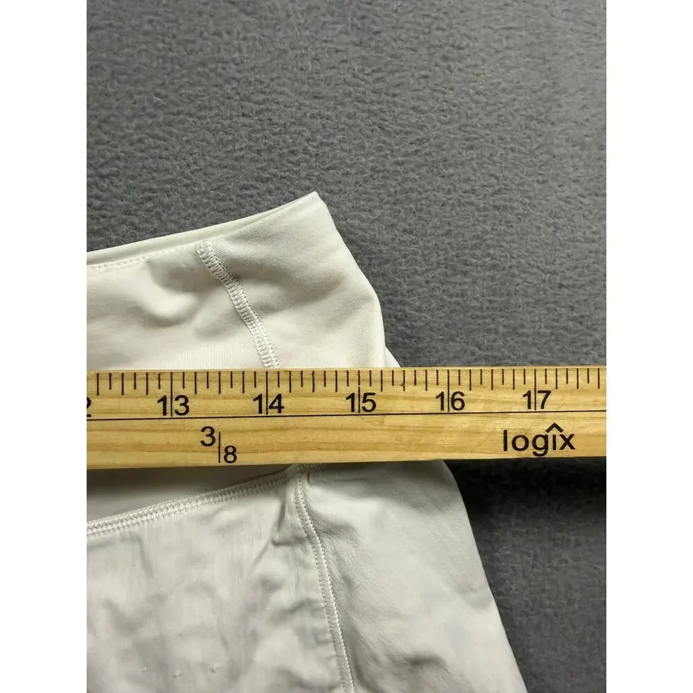 Lululemon Speed Up Low Rise Running Shorts White Lined Athletic Womens Size 6
